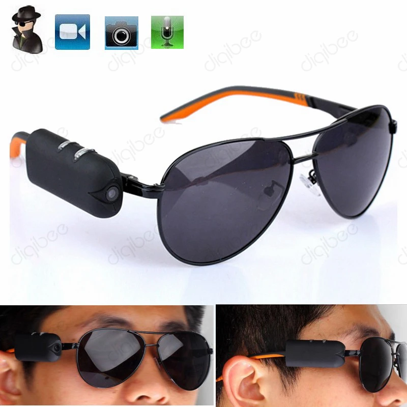 Wearable Mini Camcorder Sport Eyewear Glasses HD Video Voice Recording Motion Dection Sunglasses With Camera Espia Lenses Webcam
