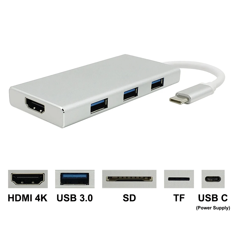 USB C HDMI Adapter Cable Type C to HDMI Thunderbolt 3 Adapter for MacBook Samsung Galaxy S9S8 Note 9 Huawei P20 Pro USB-C HDMI (2)
