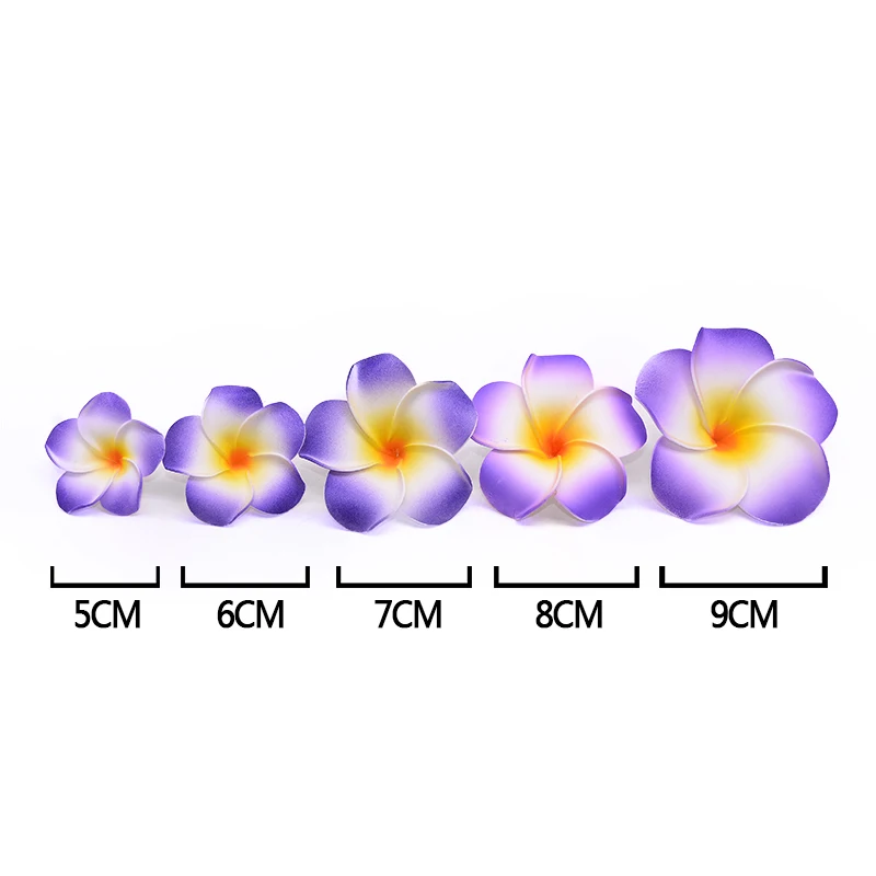 5-9 см искусственная пена Франгипани цветы для кольца украшение для волос DIY ручной работы Франгипани Свадебные цветы домашние изделия для декорации