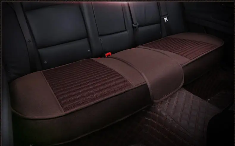 Всесезонные универсальные подушки для автомобильных сидений, одна подушка для автомобильных сидений, автомобильные Чехлы, чехлы для сидений - Название цвета: brown back 1pcs