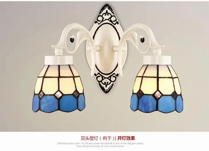 

light wall lamp simple creative living room bedroom led bedside lamp 1/ 2 heads retro wall lamp DF114