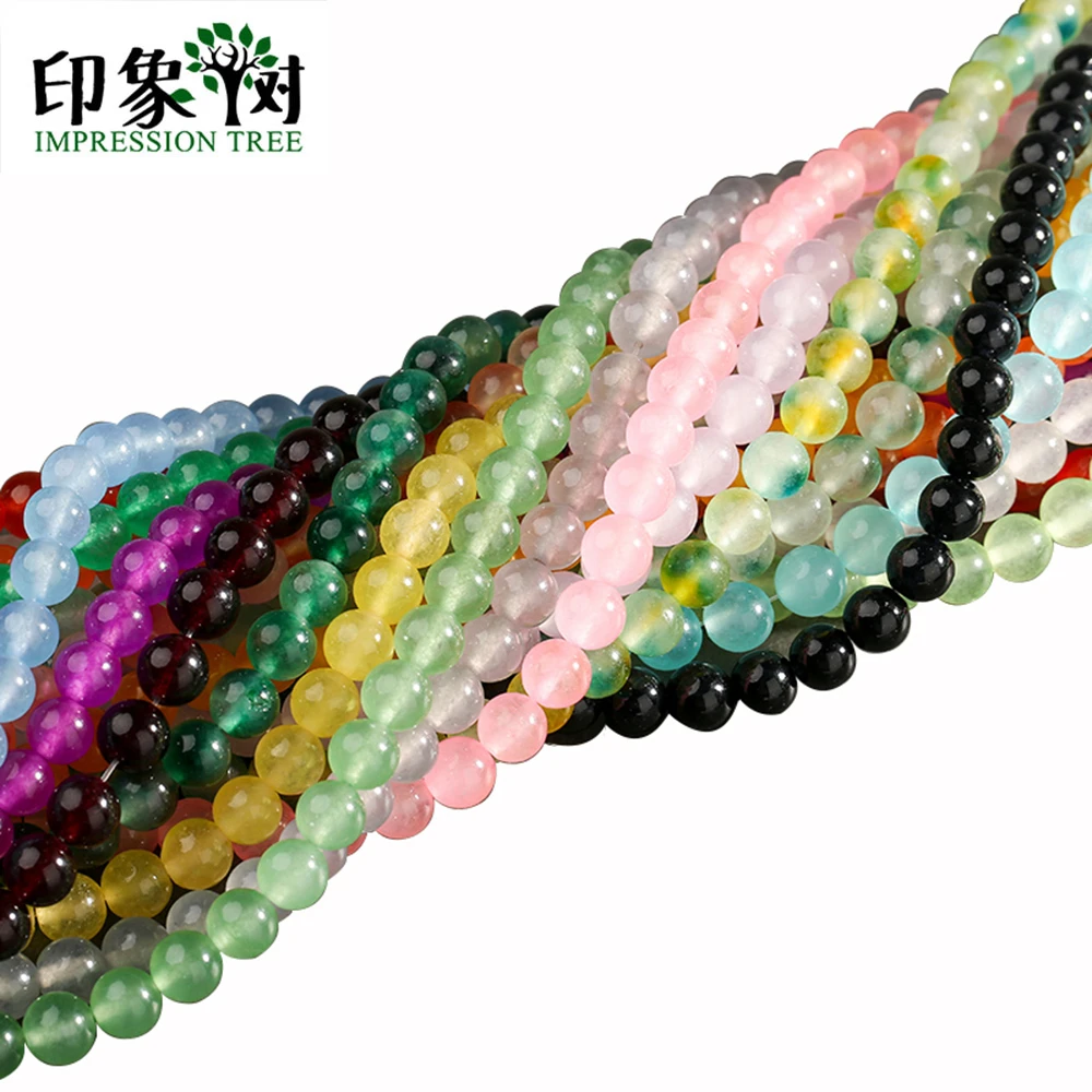

21 colors 4/6/8/10mm Smooth Natural Gem Round Loose Beads Jad e Beads For Bracelet Necklace DIY Jewelry Makings 18102