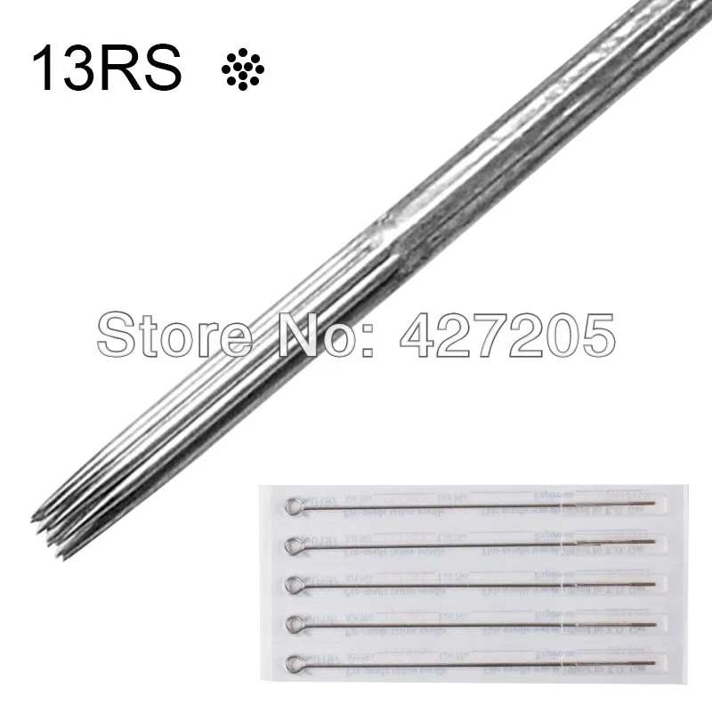50PCS 13RS Professional Disposable Sterile Tattoo Needles for Shader