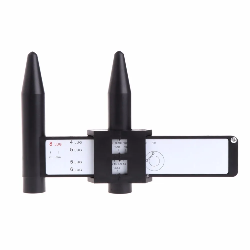 

4 5 6 8 Holes Lug Wheel Bolt Pattern Gauge Quick Measuring Measurement Hand Tool
