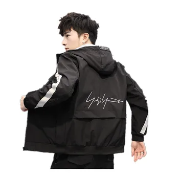 

Spring summer new youth short high quality high men's jacket waterproof breathable softshell