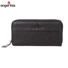 Поцелуй Ангела из искусственной кожи Для женщин Женские Кошельки Новинка Дизайн дамы молния портмоне женский клатч дорожный кошелек