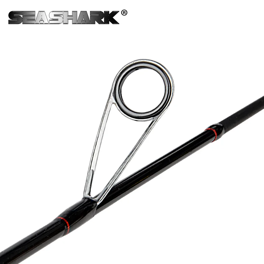 Seashark 1.91 м углерода ul спиннинг 2 раздела линии Вес 4 7lb приманки 1 6 г Baitcasting Рыбалка