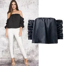 Новинка, модная Однотонная футболка TRAF L32319 в европейском стиле с эластичным рукавом и надписью «7 minutes»