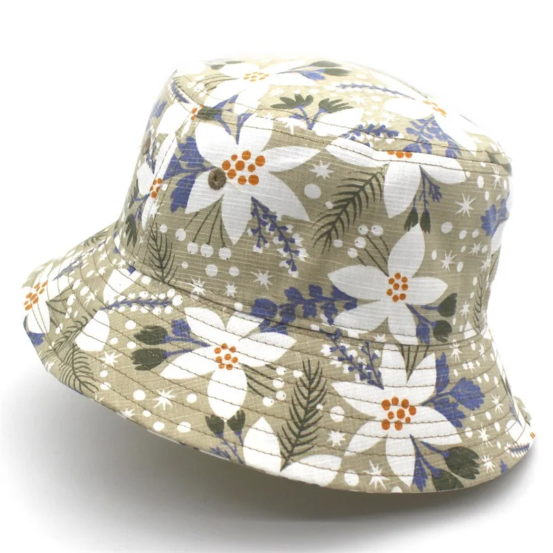 Bucket Hat Women Summer Hat Beach Cap Sun Brim Climbing Hunting Outdoor Cotton Fishing Accessory (2)