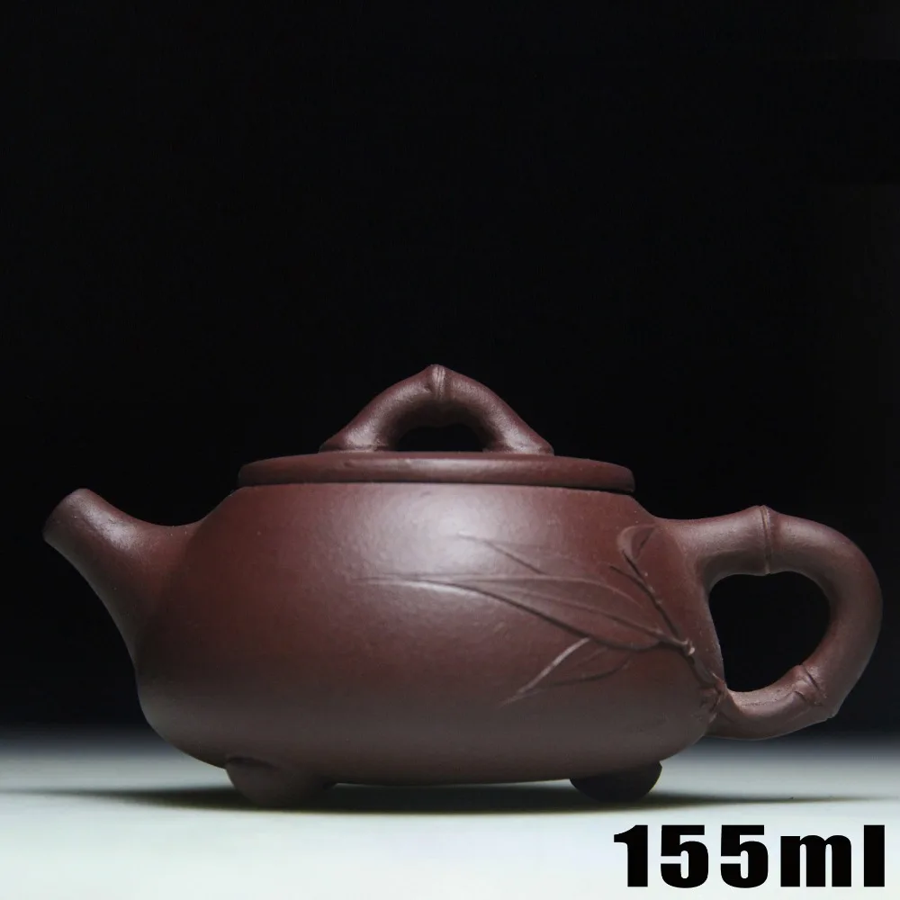 

Yixing Teapot Teapots Purple Clay Tea Pot Purple Clay Tea Pot 155ml Ceramic Bamboo Chinese Handmade Kung Fu Set Porcelain Kettle