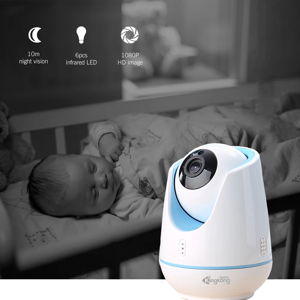 Kingkonghome Wifi камера 1080 P Беспроводная ip Безопасности Смарт PTZ видеонаблюдения s