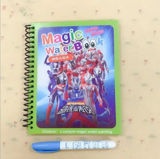 Монтессори Магические рисунки ручка Волшебная Вода Рисование книжки-раскраски доска для рисования детские игрушки книжка-раскраска подарок на день рождения - Цвет: C13
