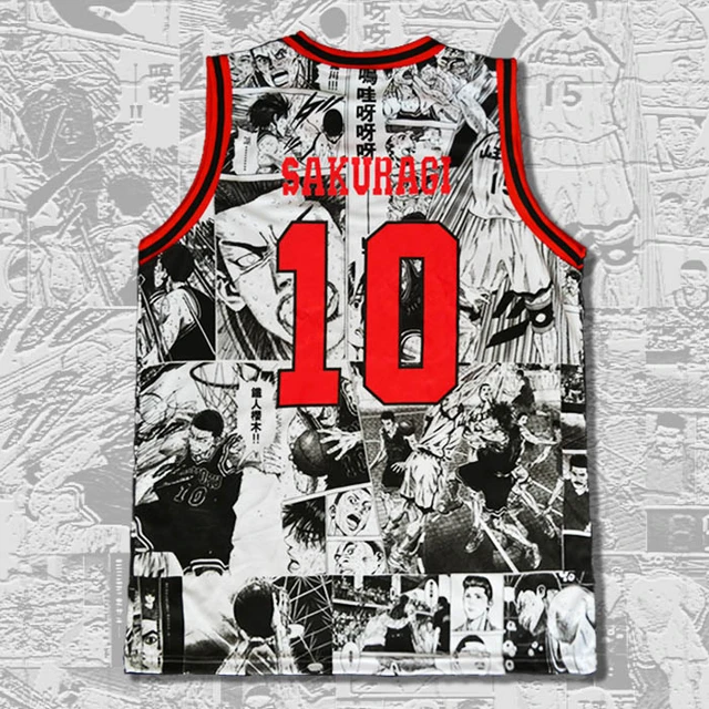 SAKURAGI #10 SHOHOKU White NBA Jersey