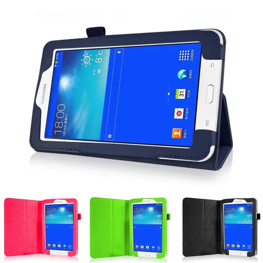 Для Samsung Galaxy Tab 3 Lite кожаный чехол умный для 7 0 T110 T111 планшета защитный # | Компьютеры