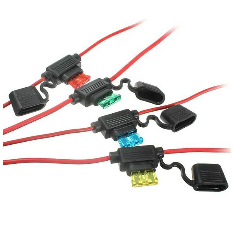 5PCS Universal Car Medium Fuse Socket Fuse Holder Base for 10A / 15A