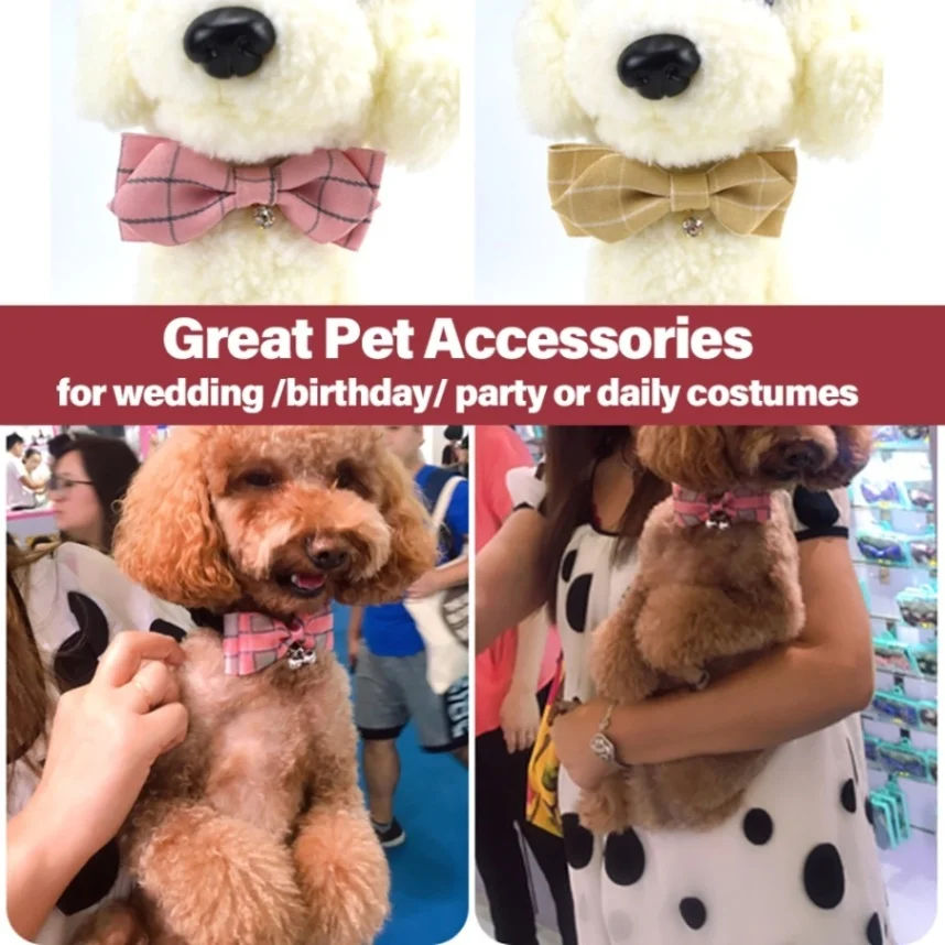 

Cat and Dog collar perro with Diamond Cute Pet Bow Tie Bowtie Adjustable Bowtie Collar for Small or Medium Cats and Dogs