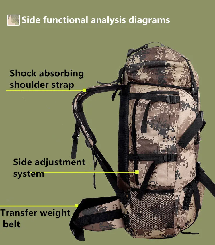 Горячая Распродажа многофункциональные модные рюкзаки 90L Большой Вместительный камуфляжный рюкзак дорожные сумки XC102