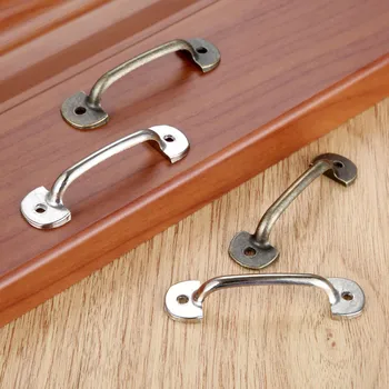 DRELD 5Pcs Zinc Alloy Antique Drawer Furniture Handle Vintage Wooden Box Cabinet Knobs and Handles Kitchen Cupboard Pull 6016mm