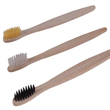 Новая Экологичная зубная щетка из натурального бамбука, мягкая щетка из мягкого волокна с низким содержанием углерода для ухода за зубами для гостиницы и дома