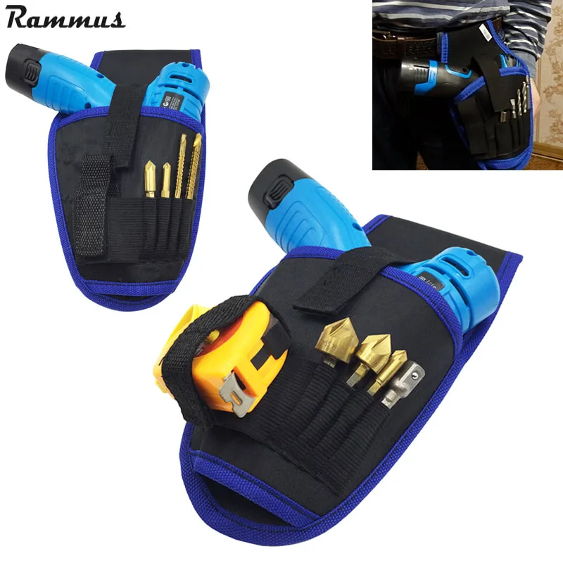 Portable Cordless Drill Bag Drill Holder Tool Bag Drill Waist Tool Bag Electrician Toolkit High