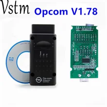 V1.70 OPCOM V1.95 прошивка зеленая печатная плата PIC18F458 и FTDI чип для GM/Opel эстафета OP-COM, сканер OP COM 1,95 V1.70 V1.78 V2014