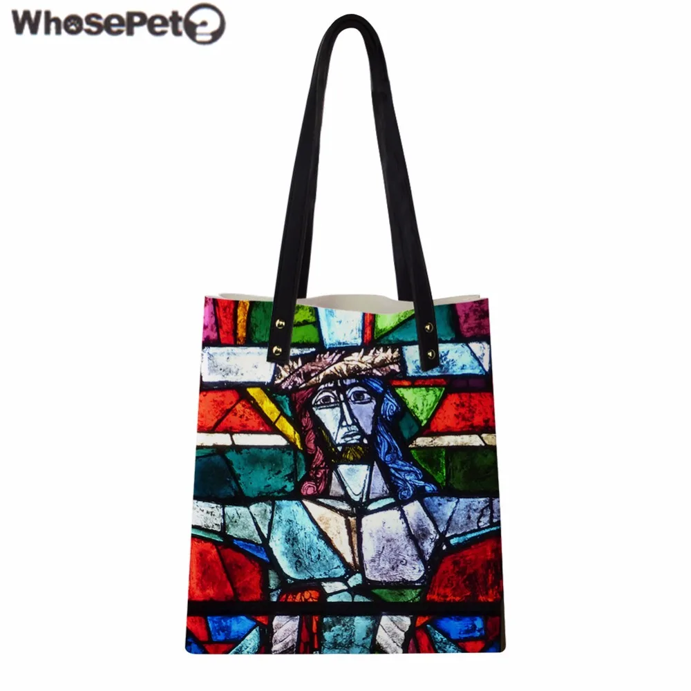 Whosepet Women Handbag Religion Character Print Pu Leather Shoulder Whosepet Women Handbag Religion Character Print Pu Leather Shoulder Bag Fashion Beach Ager S Daily Tote Bolsa Sac In Bags From Luggage