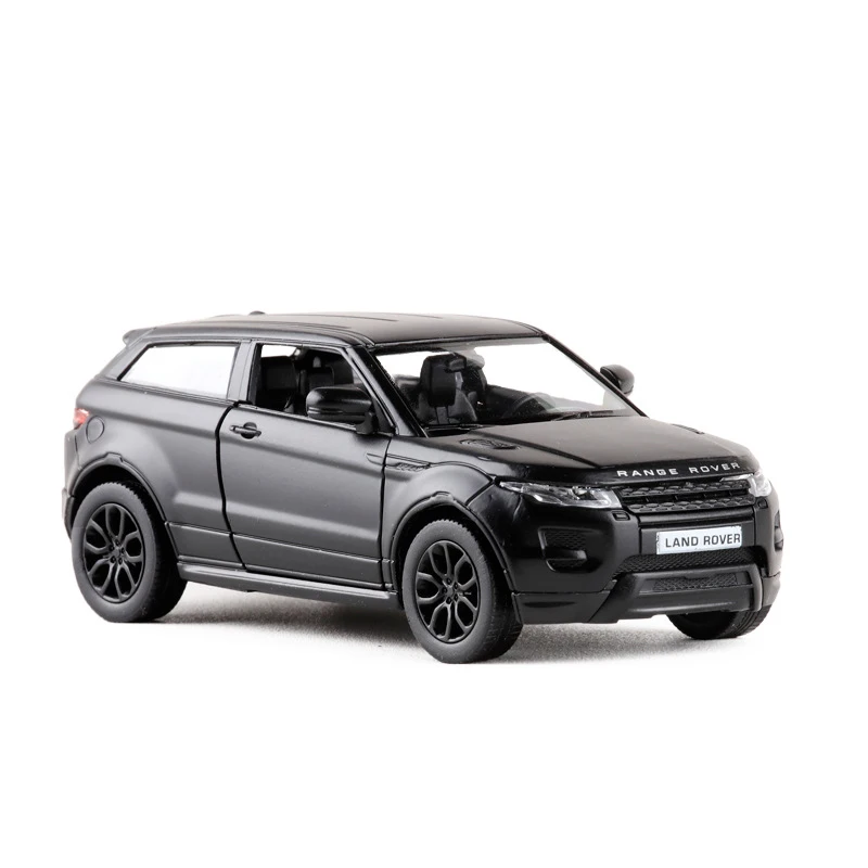 

1:36 RMZ City High Simulation Alloy Car Metal Pull Back Aurora SUV Grind Arenaceous Matte Black Diecast Model Kids Toys Gifts