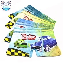 Трусы-боксеры в стиле машины для маленьких мальчиков, новинка года, детское нижнее белье из хлопка с героями мультфильмов 4 шт./партия, одежда для мальчиков