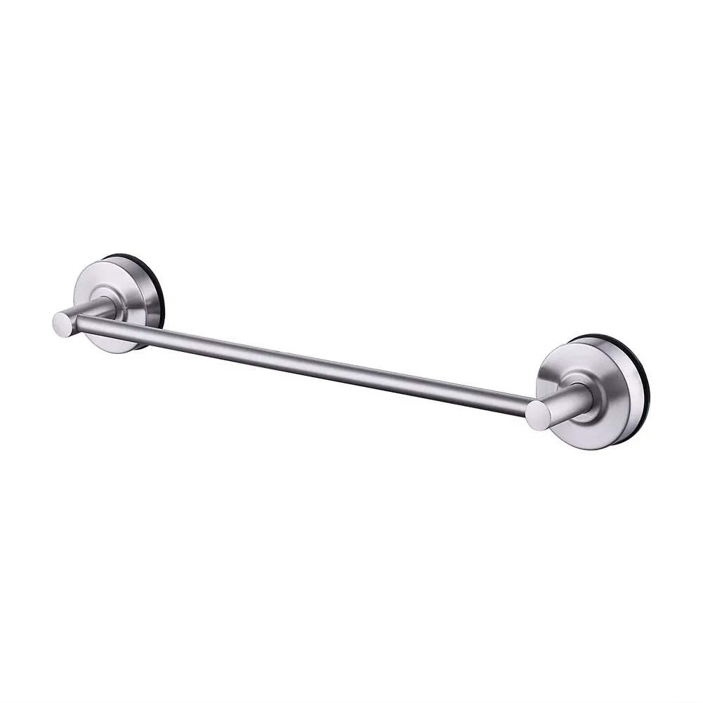 

Wall Mount Storage Rack Organiser Kitchen Rod Bathroom Supplies Hotel Hanging Towel Holder Nail-free Suction Cup Stainless Steel