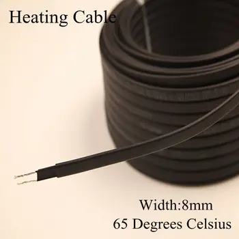 

Anti-freeze Frost Protection Heating Cable For Water Pipe/Roof 230V 8MM 20W/M Self Regulating Electric Heater Copper Wire