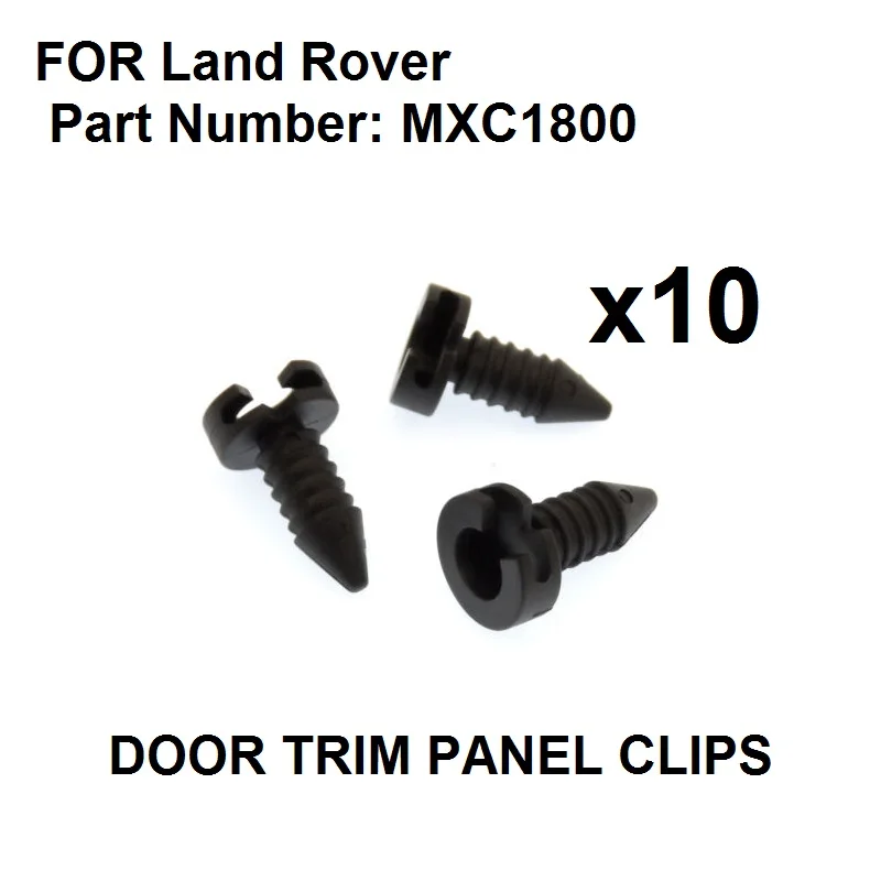 10x For Land Rover Defender Plastic Trim Clip /Stud Fastener for