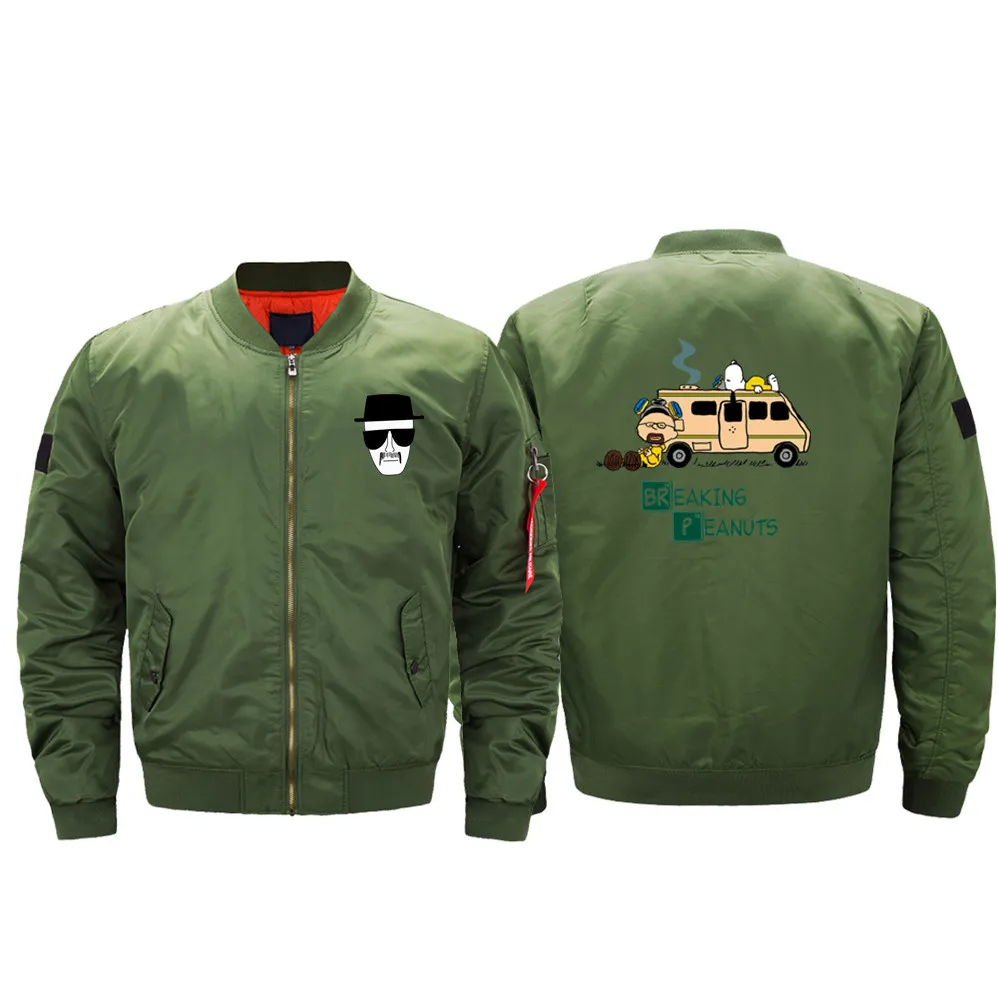 Heisenberg Walter BreakingBad 2019 locomotive bomber jacket men's moda masculina inverno | Мужская одежда