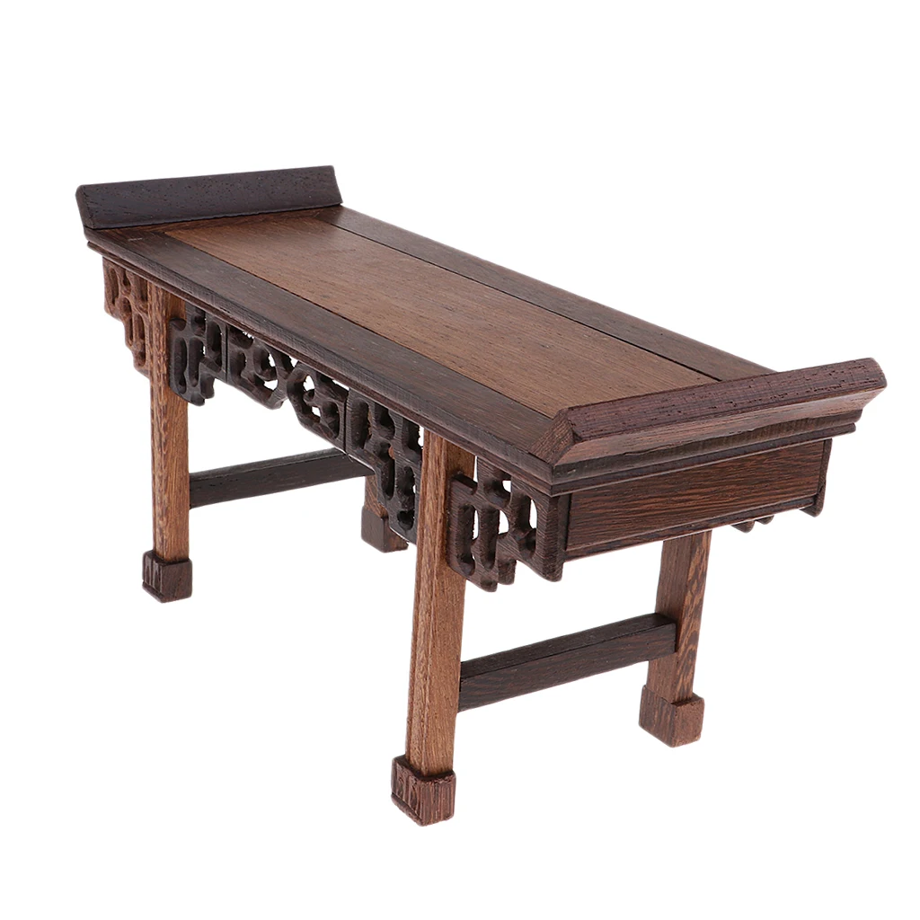 1:6 Vintage Design Chinese Lute Table Furniture for Dolls House Room or Garden Decoration