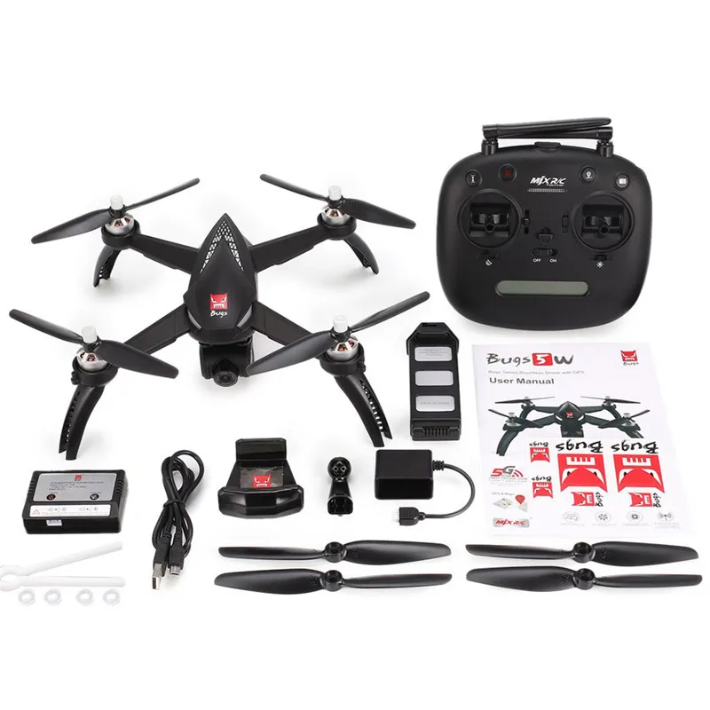 NEW MJX Bugs 5 W GPS RC Drone With 5G WIFI FPV camera Drones RC Quadcopter B5W VS X4 RC Helicopter