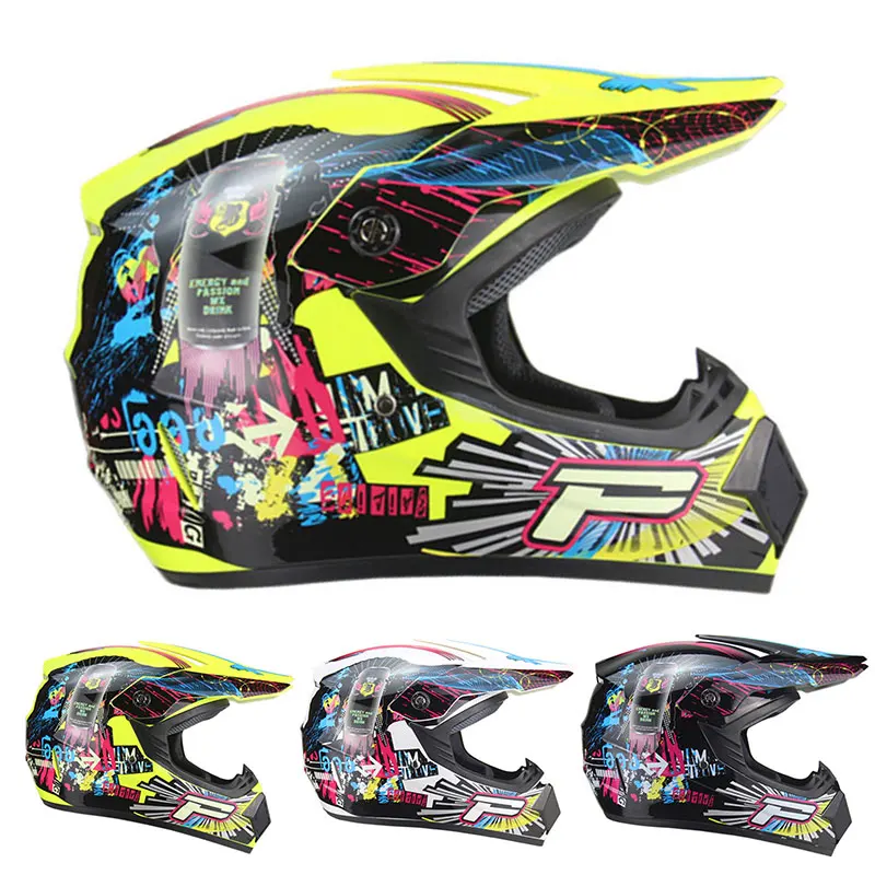 

Vehemo Full Face Motorcycle Helmet Riding Safety Hat Crashworthy Craniacea for Multi Pattern Hats Anti-Vibration for Outdoor