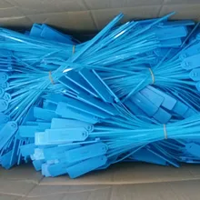 50 шт. Водонепроницаемый Пластик прослеживаемости UHF RFID ленты Печать Tag zip галстук кабель метка для упаковки отслеживания