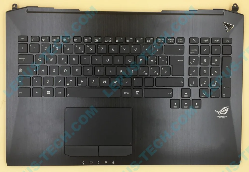 

IT Italian palmrest Keyboard for ASUS G750 G750JH G750JM G750JS G750JW G750JX G750JZ with backlight top case
