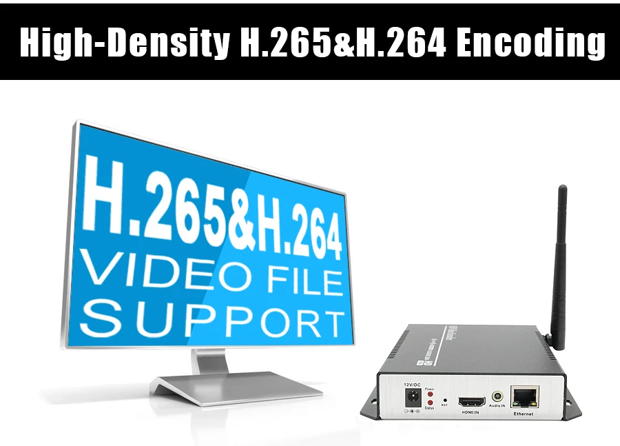 H265 H264 HDMI wifi видео кодировщик HDMI к ip потокового кодировщика, поддержка Youtube, Facebook, wowaz