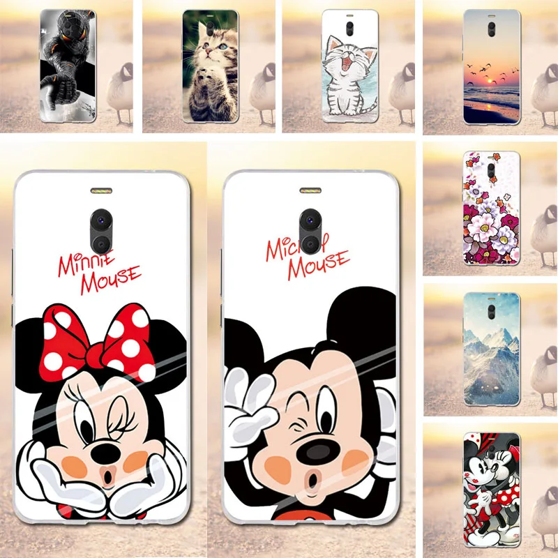 

Cases for Meizu M6 Note Case Blue Charm Note 6 Painting Case Soft Silicone TPU Cover For Meizu M6 Note 5.5 Cell Phone Bag Case