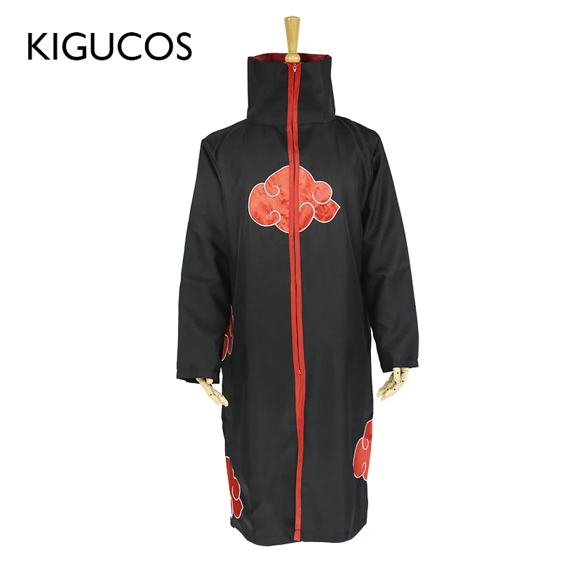 KIGUCOS Naruto Akatsuki Cosplay Costumes Tobi Party Outfit Uchiha Itachi Cloak Deidara Cape Halloween Costumes