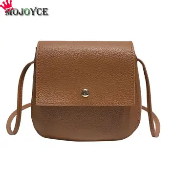 

MOJOYCE Simple Style Soft PU Leather Crossbody Bags Women Solid Color Messenger Shell Small Phone Basic Shoulder Handbags