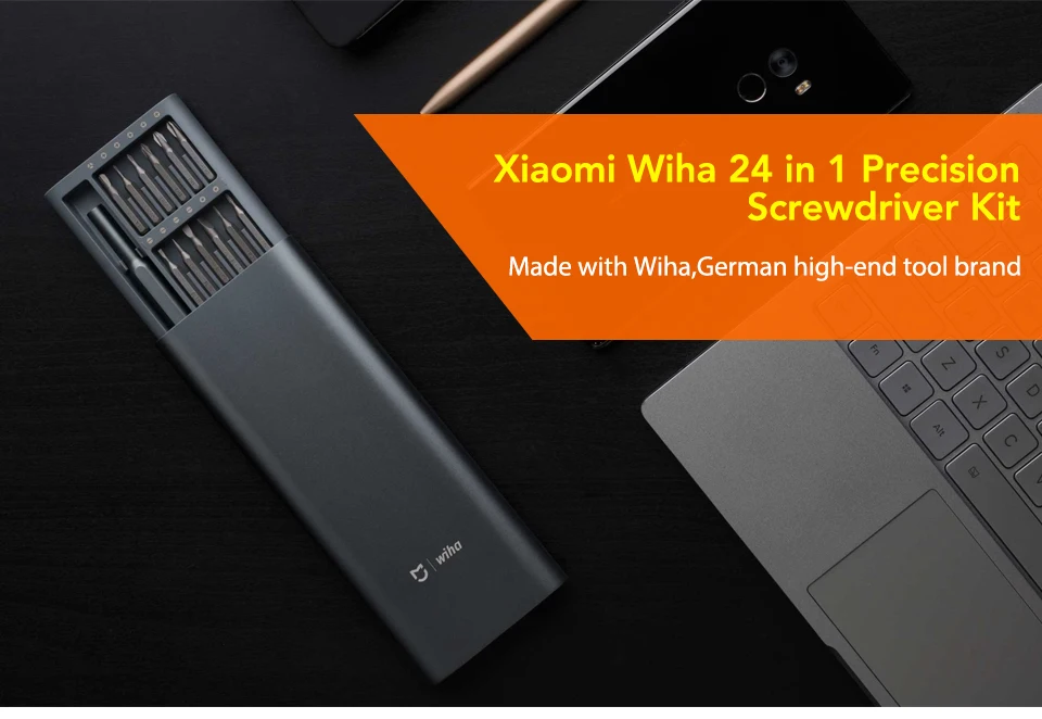 Xiaomi Mijia Wiha 24 в 1 прецизионный Набор отверток 60HRC магнитные биты Xiaomi Домашний набор ремонтные инструменты Xiomi Mijia