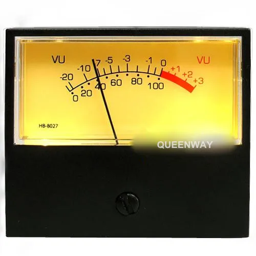 Audio Power Amplifier VU Meter DB Level Header With