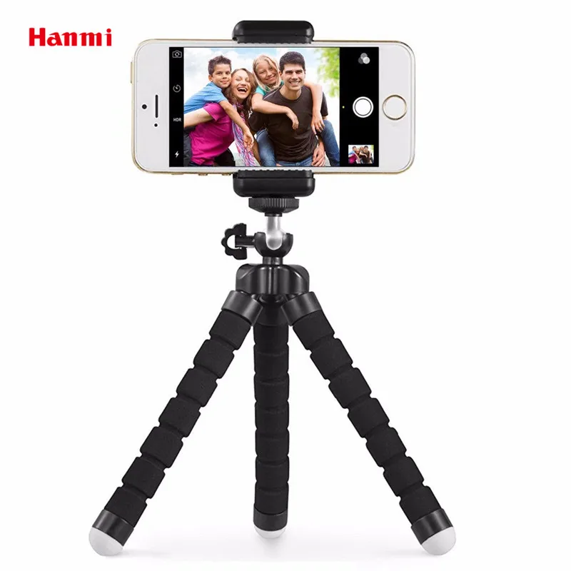 

Hanmi New Smartphone Tripod Mini Flexible Octopus Tripod For iPhone Samsung Xiaomi Huawei Mobile Phone Holder Mini Camera Tripod