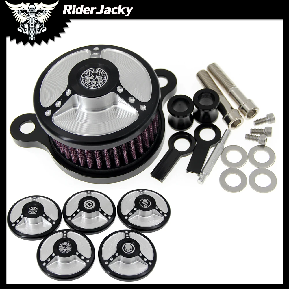 

Motorcycle Air Cleaner Intake Filter System Kit Fits For Harley Sportster XL883 XL1200 1991-2016 New
