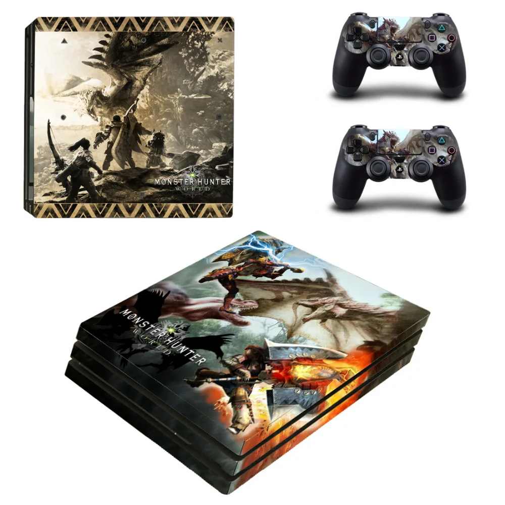 Для игроманов костюм Монстер Хантер для Мир PS4 Pro кожи наклейки Sony PlayStation 4 консоли