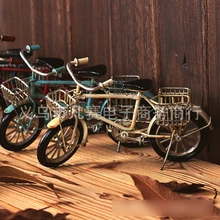 

Hand made art Tin Model Retro and Nostalgic Bicycle Craft Desktop Display Home Decoration best gift Kid Toy quality art work