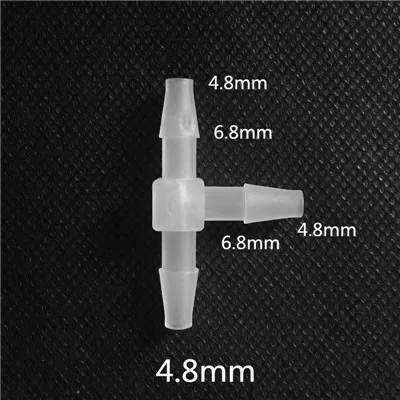 4 шт. 1,6 мм-15,8 мм PP Пластик идентичные Т-образные разъем для мягкая Соединительная муфта шланга для адаптера - Цвет: 4.8mm
