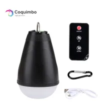 Водонепроницаемый уличный походный светильник с пультом дистанционного управления, Встроенный перезаряжаемый аккумулятор, портативный фонарь, светильник для палатки