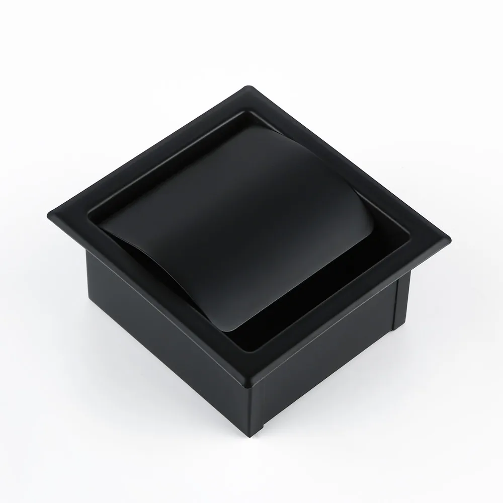 Günstig Papier Halter Moderne Wand Montieren Matte Schwarz 304 Edelstahl Bad Wc Papier Halter WC Rollen Papier Tissue Box 2248MB